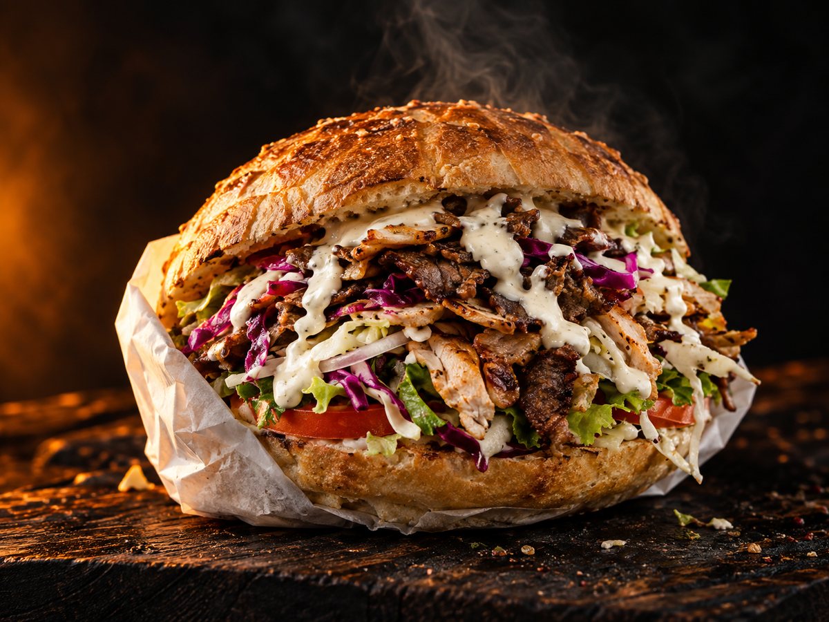 Kebab w bułce